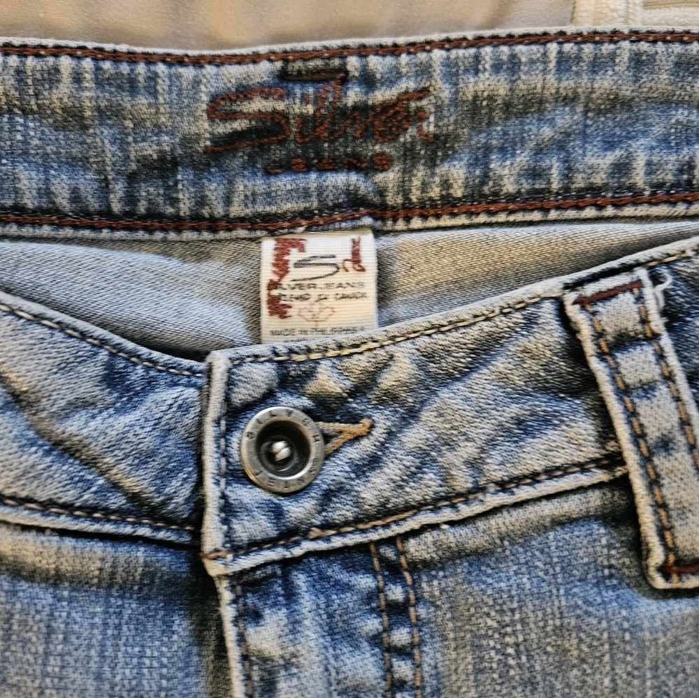 Silver Jeans Classic Blue StraightLeg Denim Size 31 - Picture 3 of 11